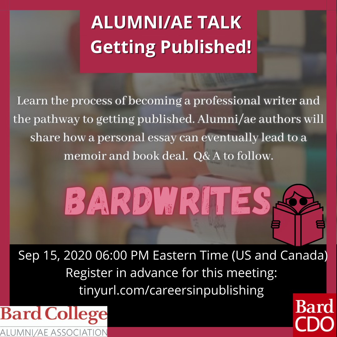 Bardwrites A Bard Alumni Ae Affinity Group Careers In Publishingbardwrites A Bard Alumni Ae Affinity Group Careers In Publishing