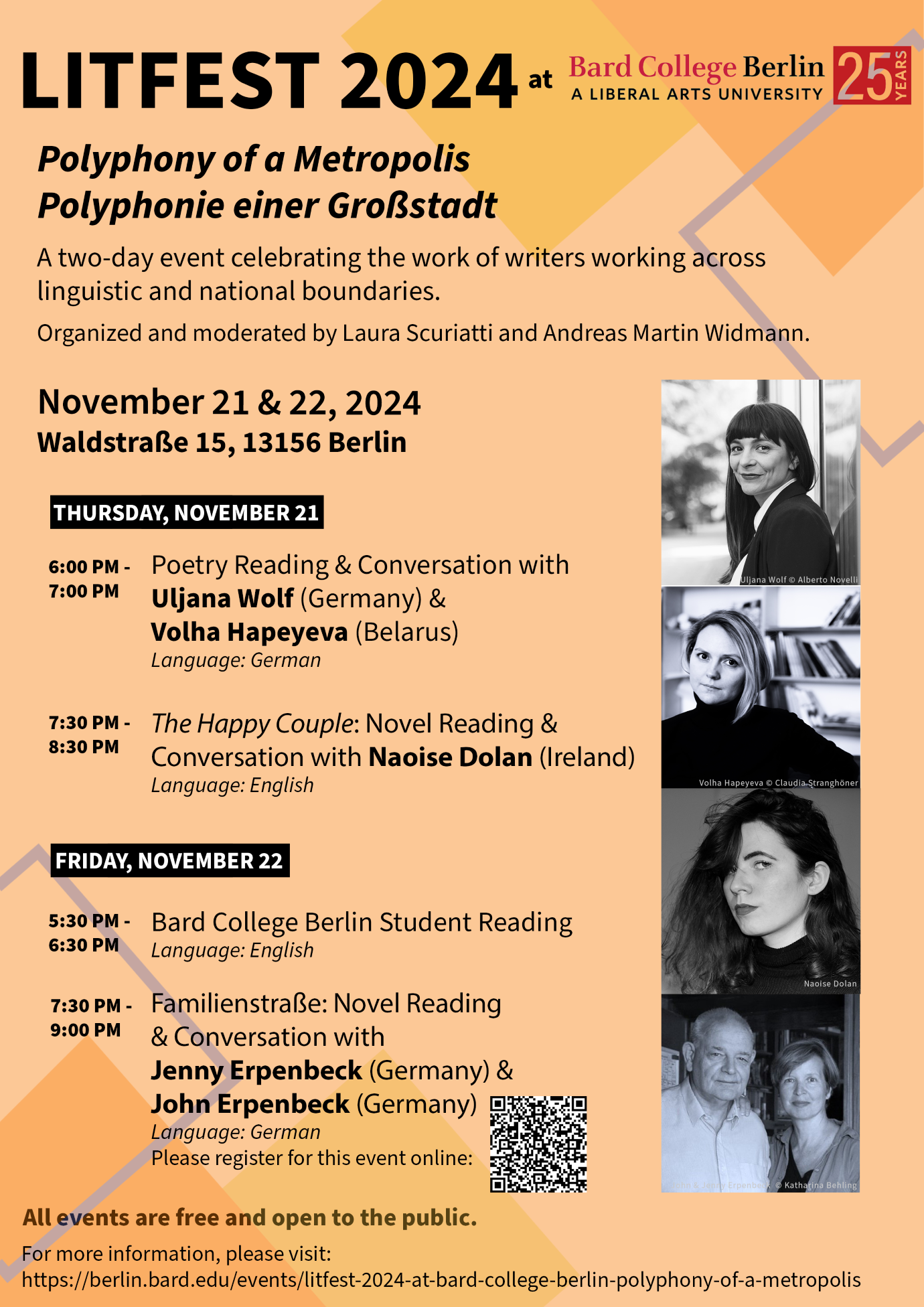 LitFest&nbsp;2024 at Bard College Berlin: Polyphony of a Metropolis