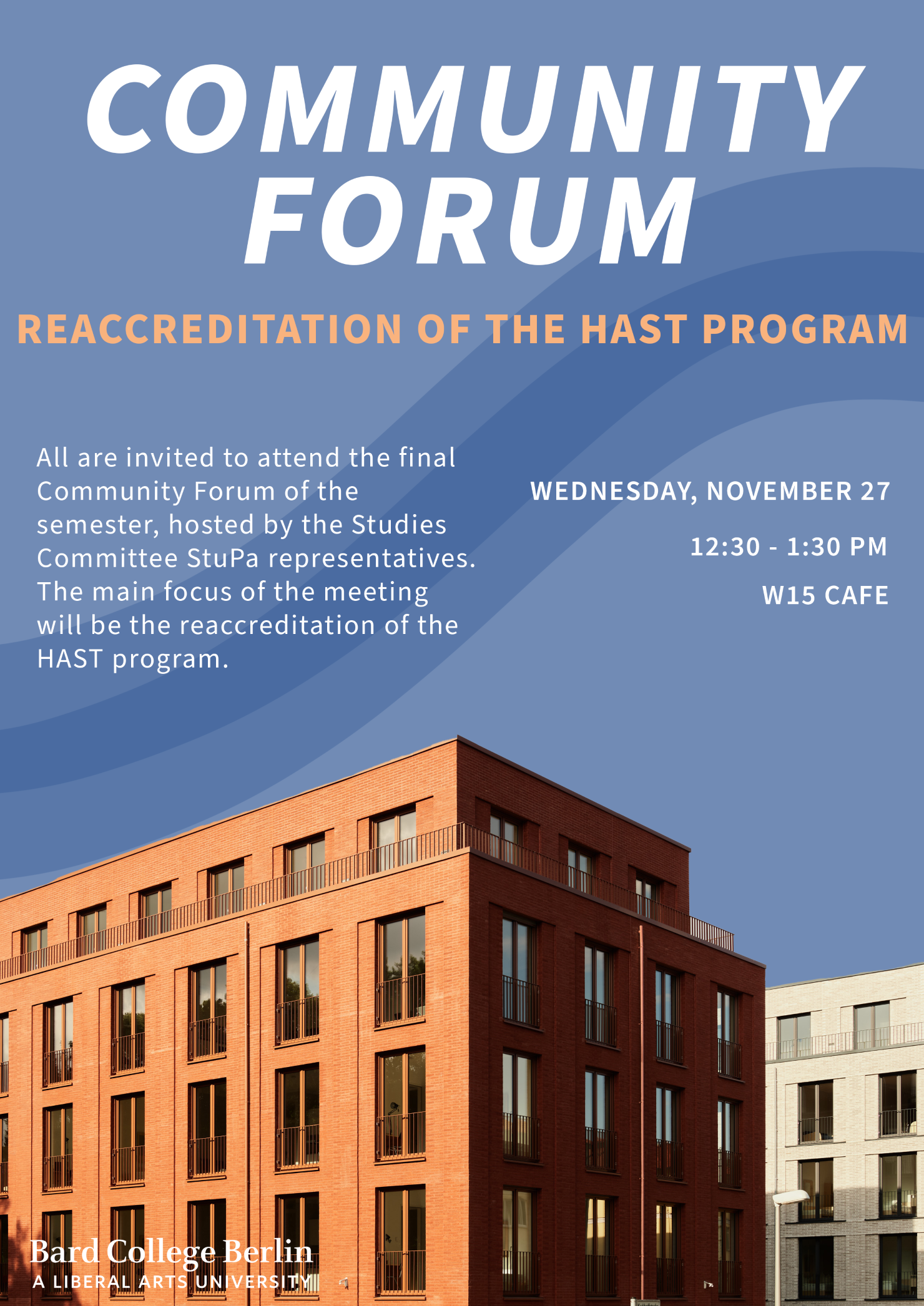 SLC Community Forum (hosted by Studies Committee StuPa reps)