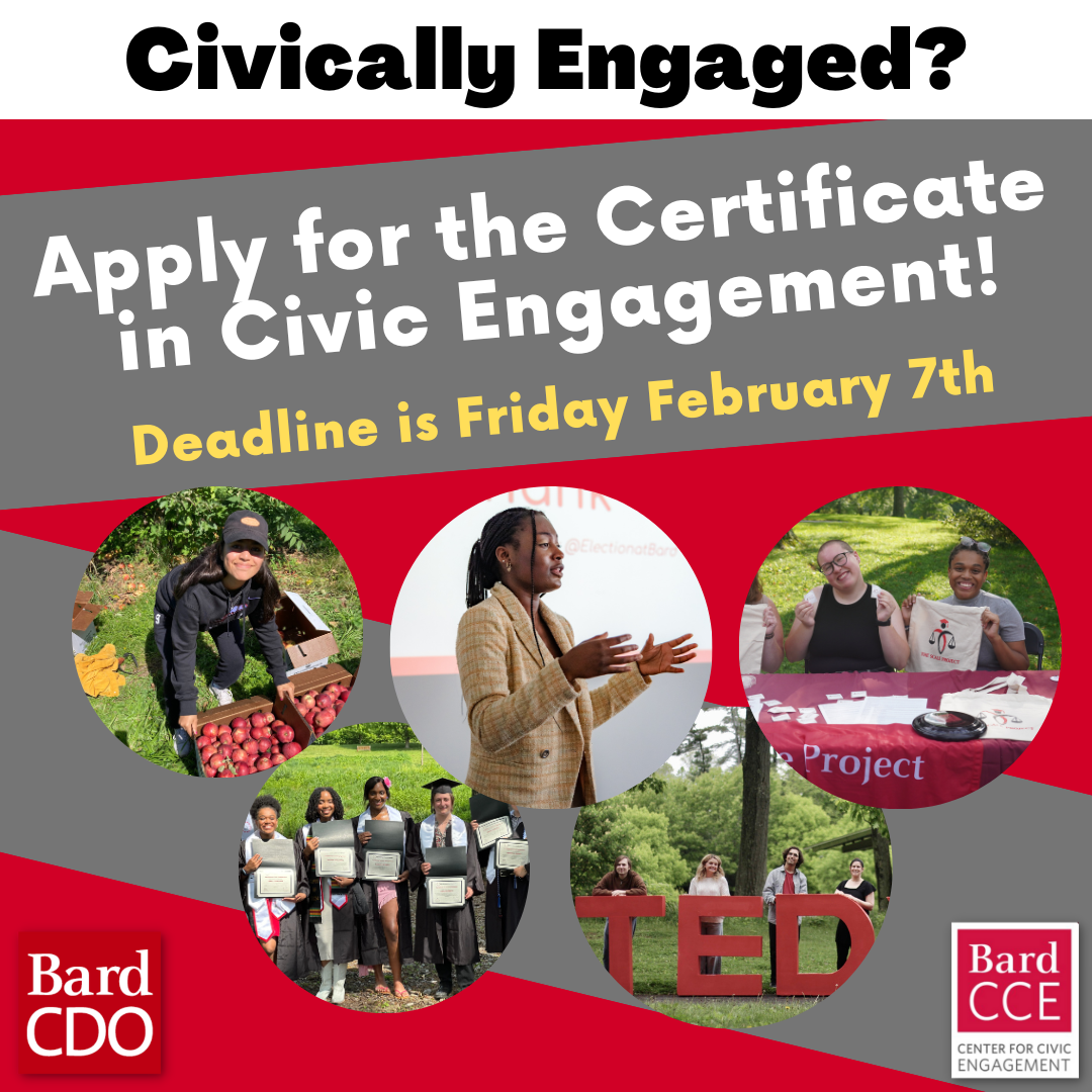 Applications Open for the Civic Engagement Certificate Until Friday, February 7th