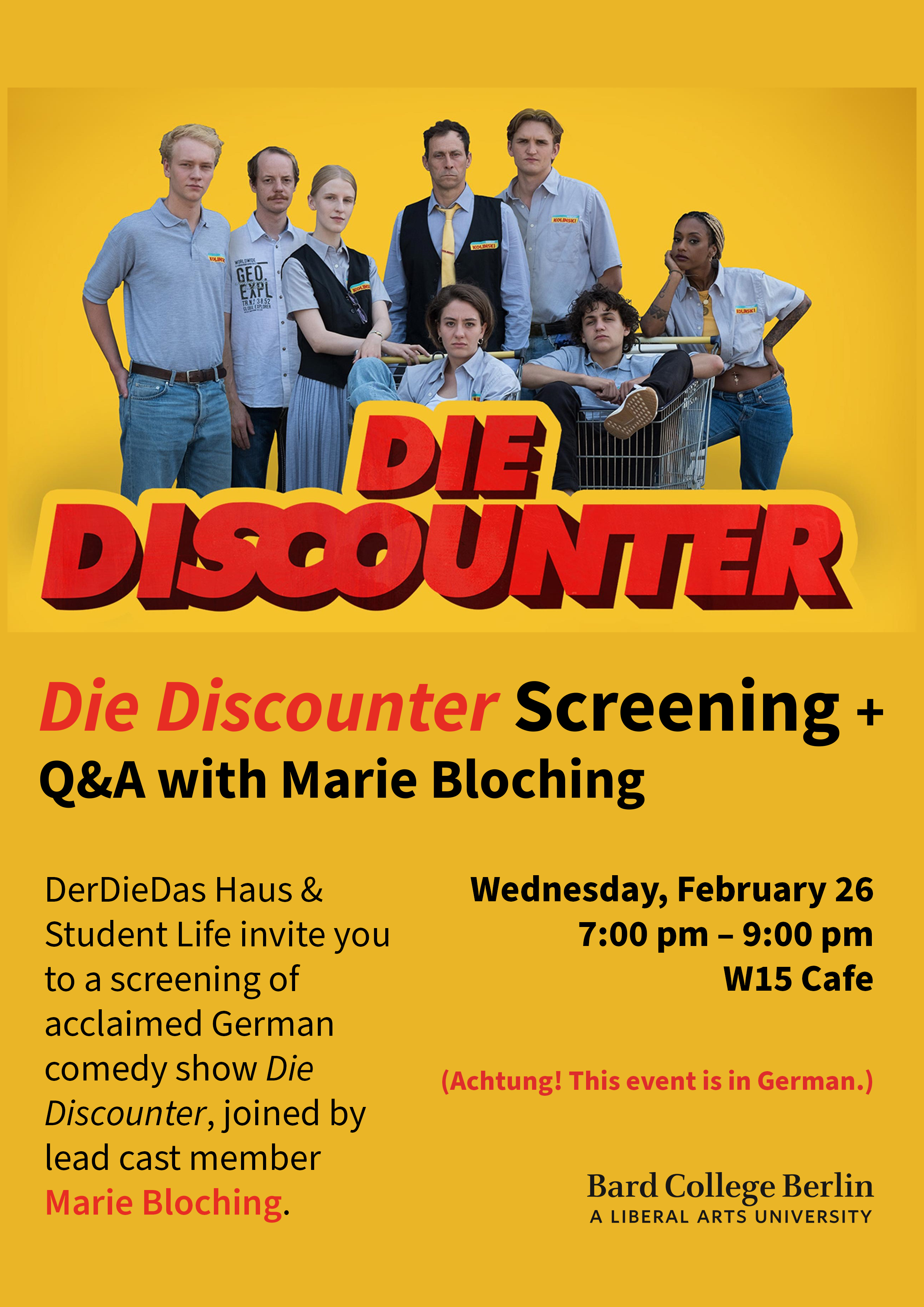 Die Discounter Screening + Q&amp;A with Marie Bloching