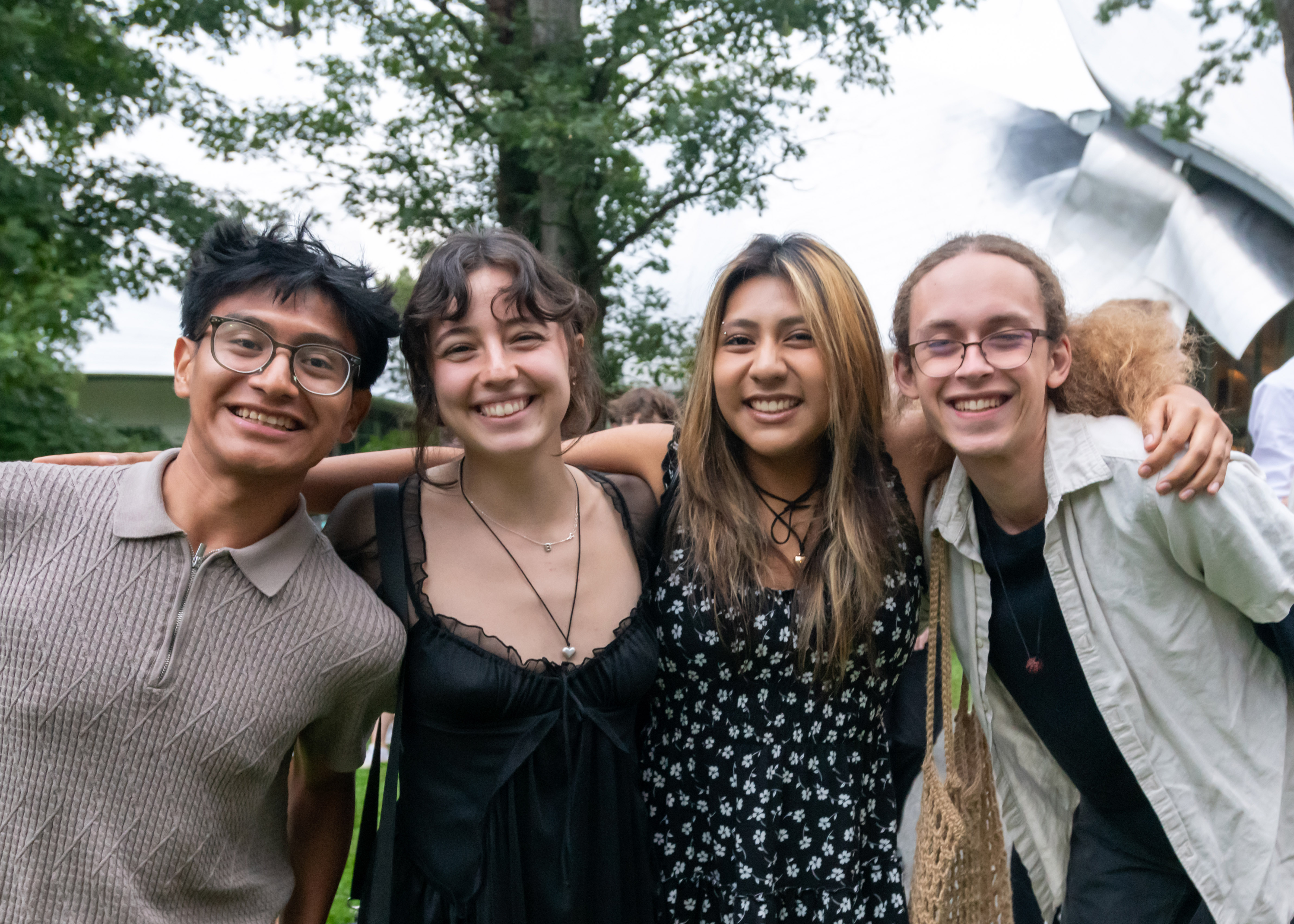 Bard College students after Matriculation last week. Photo by Karl Rabe