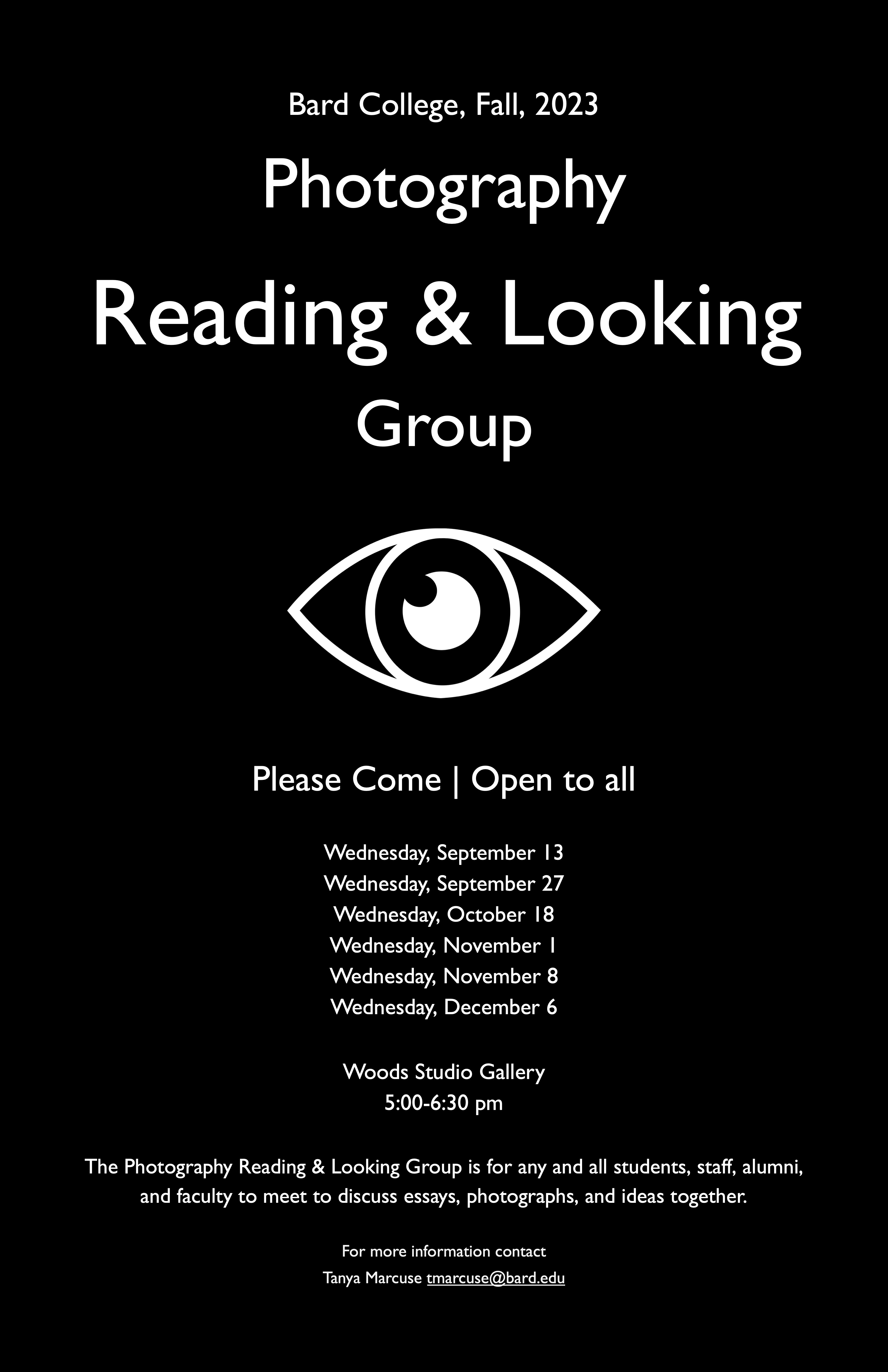 Photography Reading and Looking Discussion Group