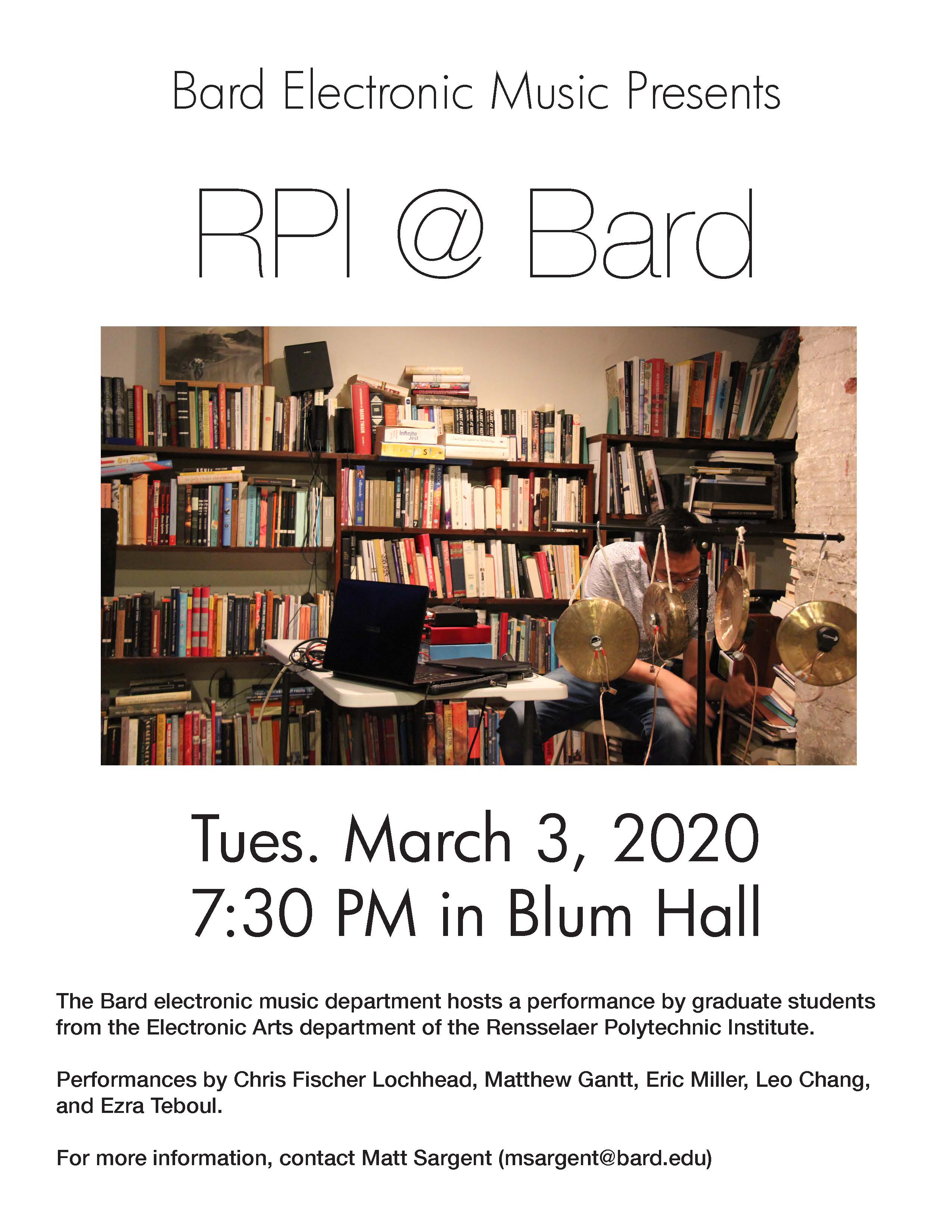 RPI&nbsp;@ Bard Exchange Concert