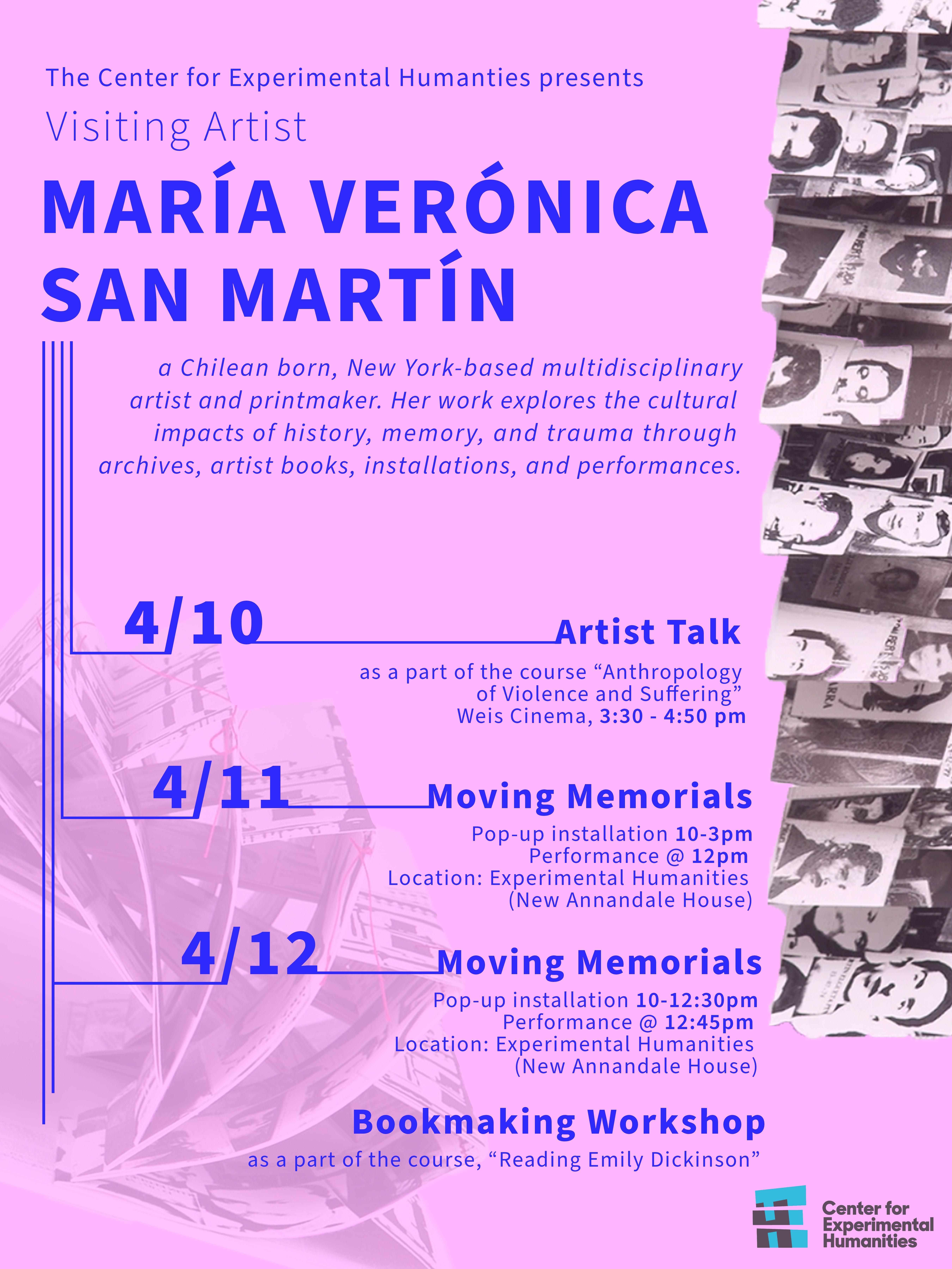 Visiting Artist:&nbsp;Mar&iacute;a Ver&oacute;nica San Mart&iacute;n