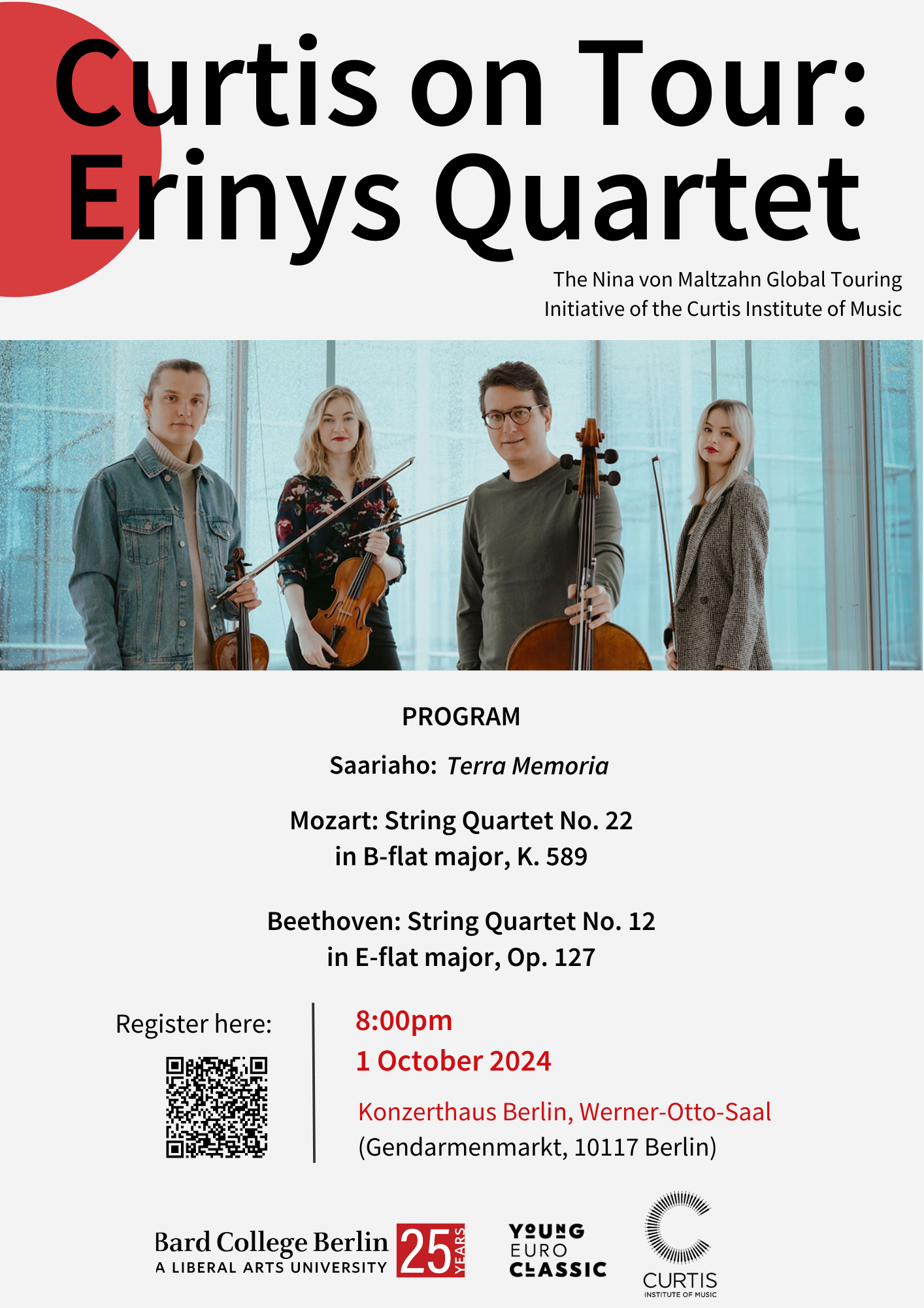 Curtis on Tour: Erinys Quartet