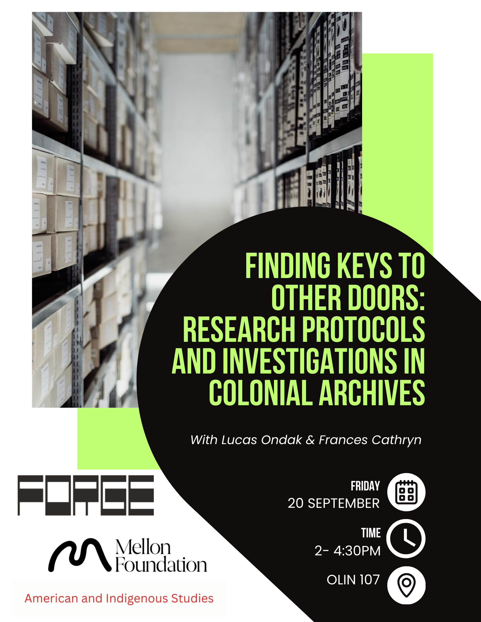 Finding Keys to Other Doors: Research protocols and investigations in colonial archives