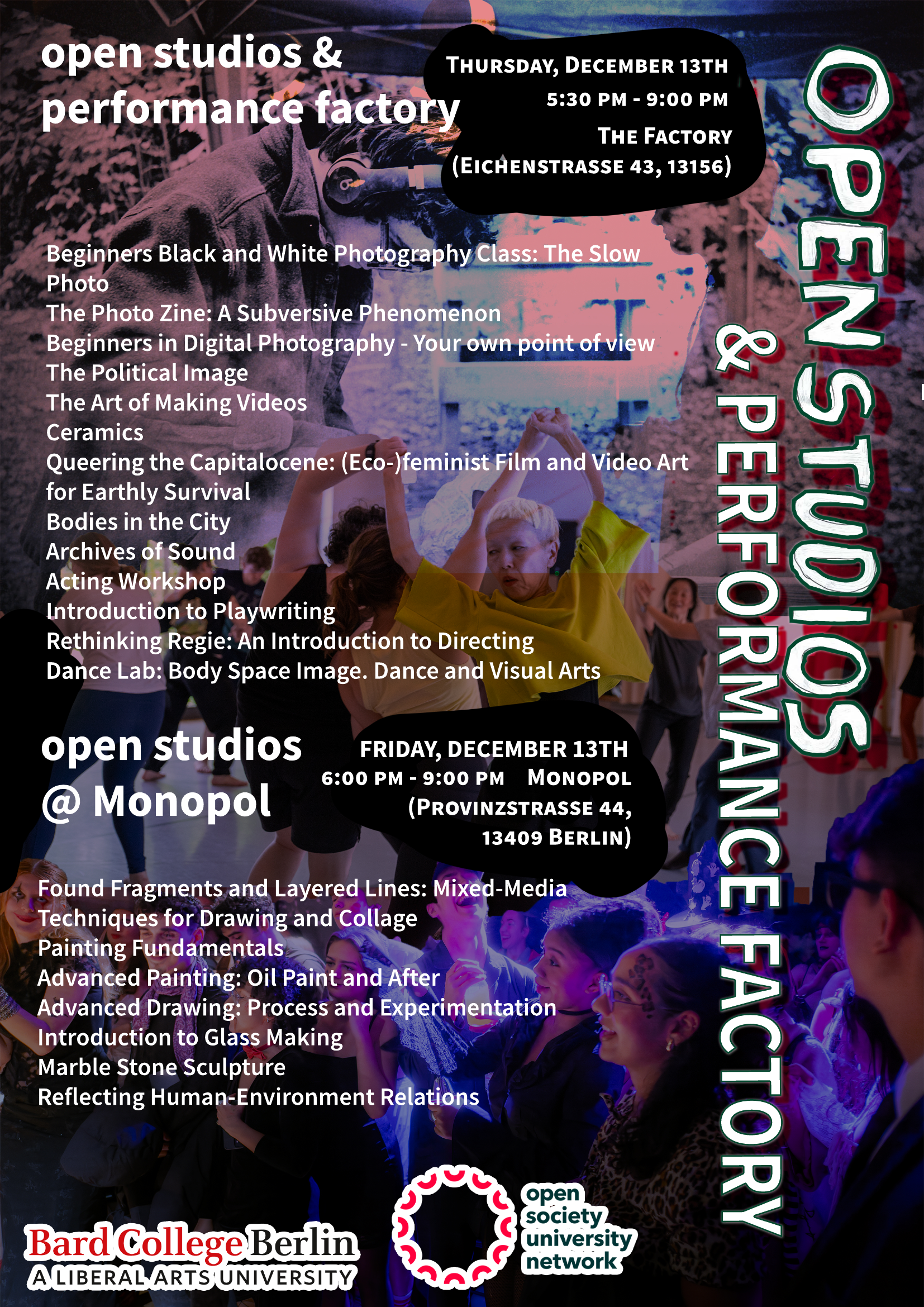 Open Studios &amp; Performance Factory