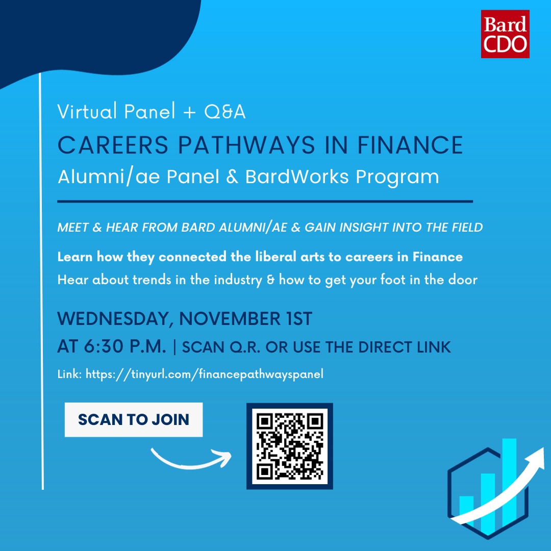 Career Pathways in Finance &ndash; Virtual Alumni/ae Panel&nbsp;