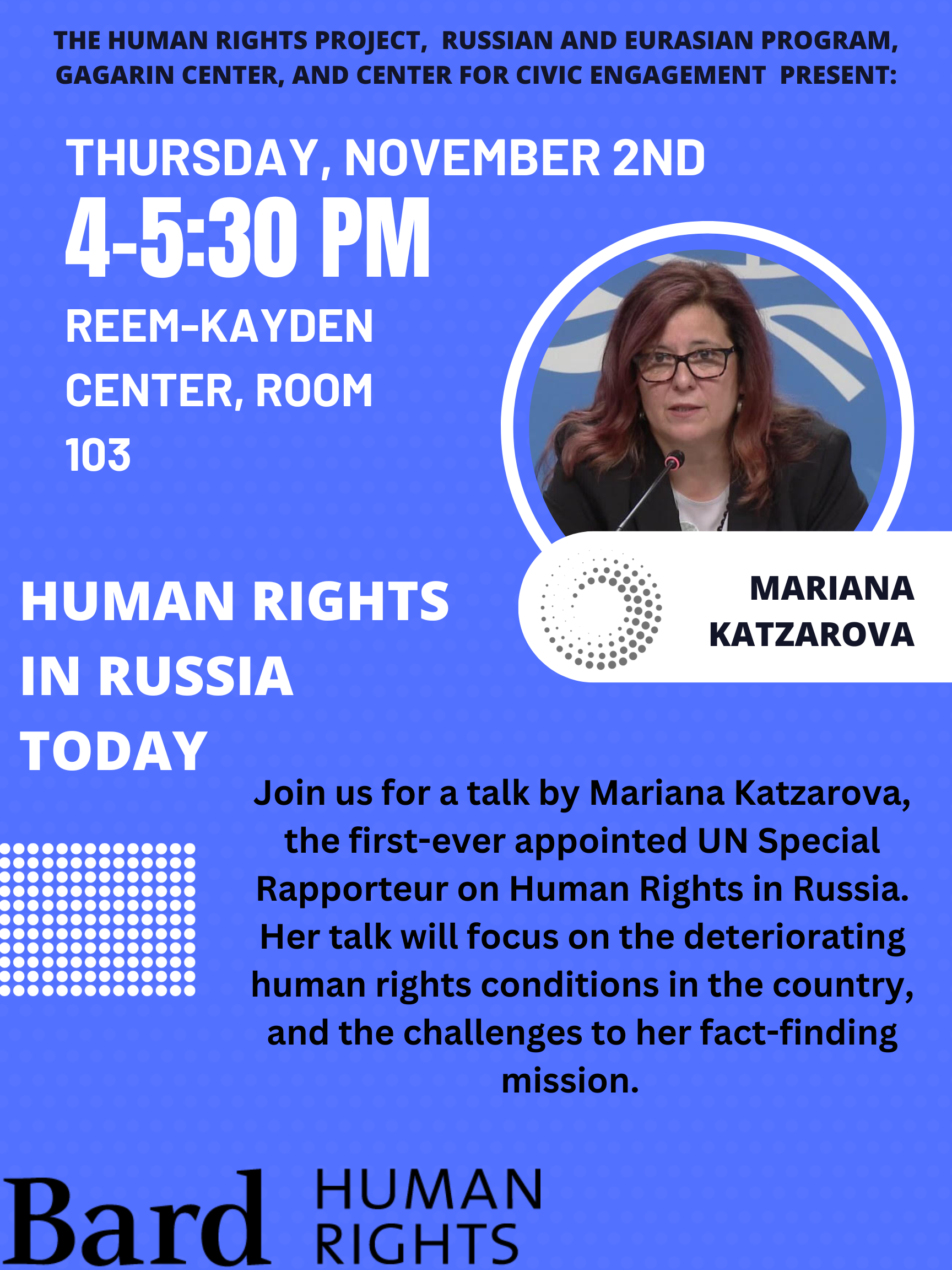 Mariana Katzarova on Human Rights In Russia Today