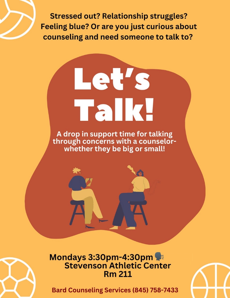 Let&rsquo;s Talk!&nbsp;Drop-in Counseling