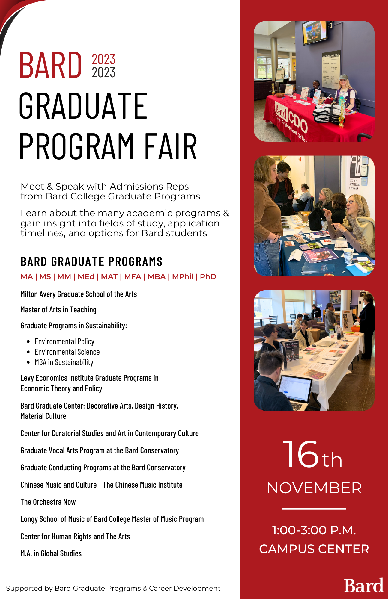 Bard Graduate Program Fair