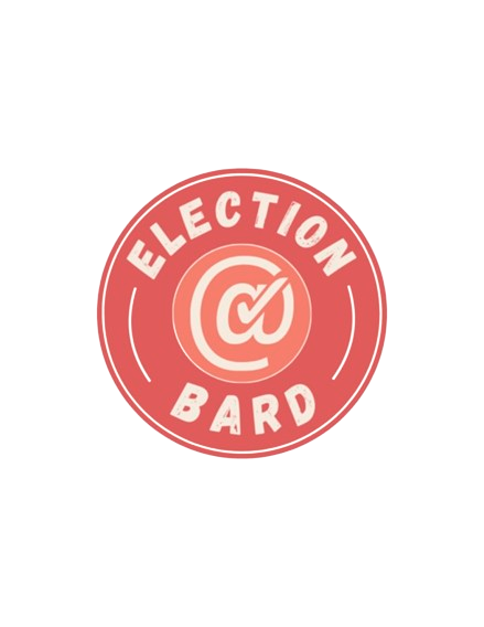 The Election at Bard logo. A reddish pink circle with the group's name.; Election@Bard: Absentee Ballot Tabling