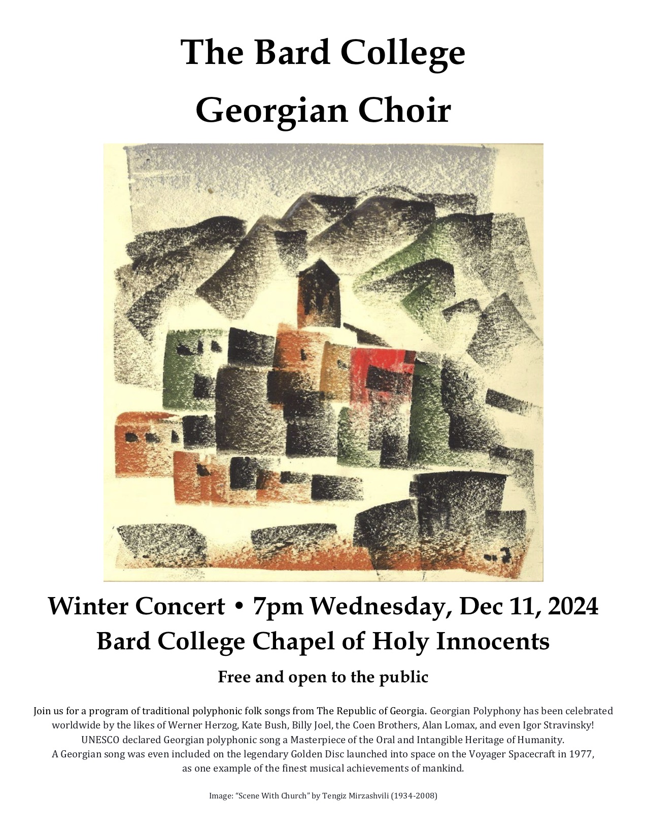 The Georgian Choir Winter Concert