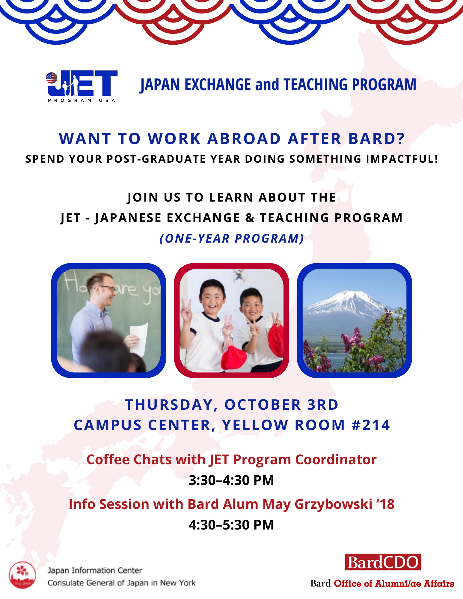 Info Session &amp; Coffee Chat with JET&ndash; Japan Exchange &amp; Teaching Program