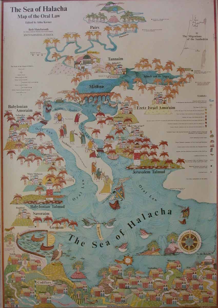 A color map of the Sea of Halacha.; Sea of Babylon: The Talmudic Anthology in the Sasanian Sphere