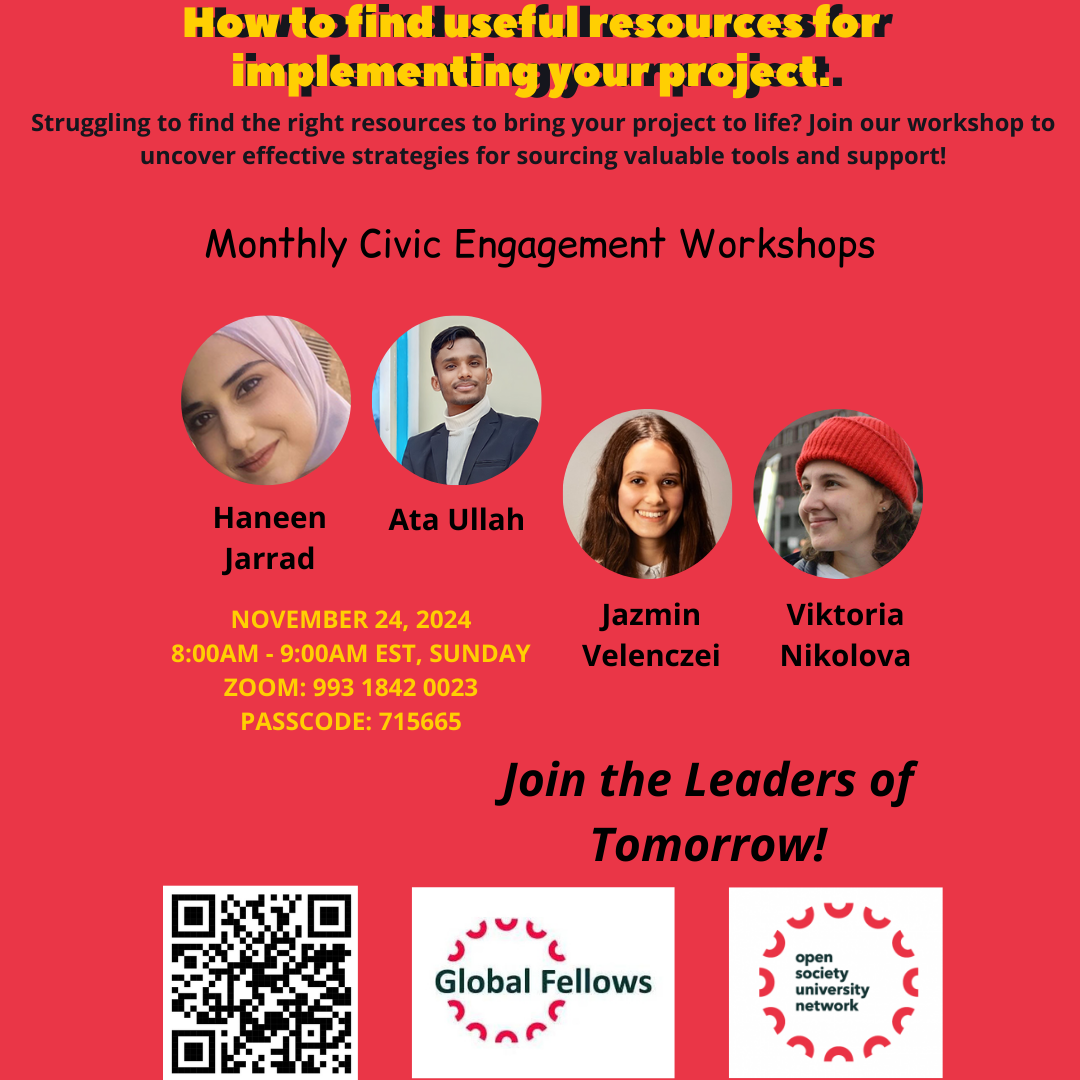 Global Engagement Fellows Monthly Workshop: Finding Resources for Your Project