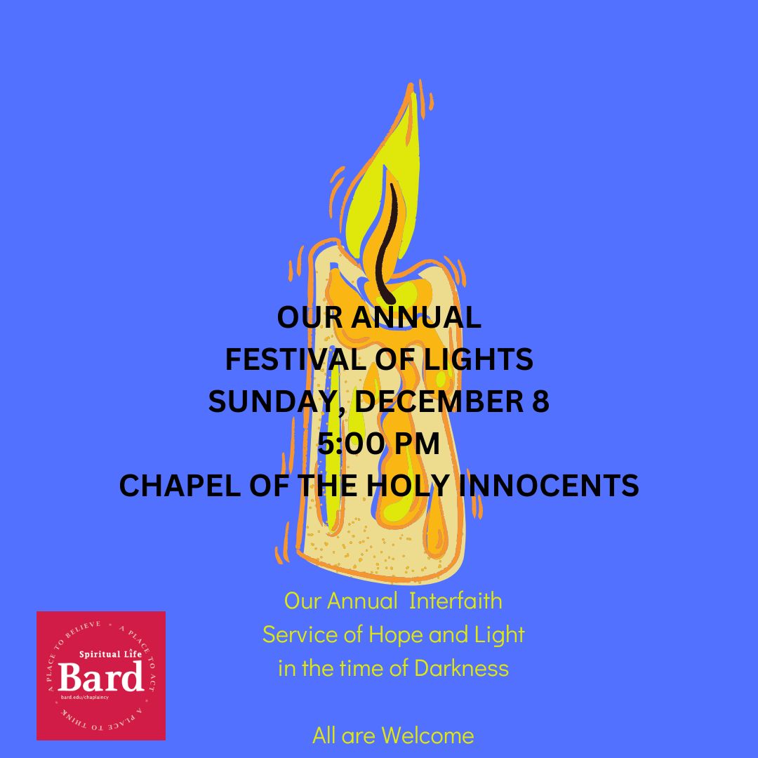 Festival of Lights service poster; Festival of Lights