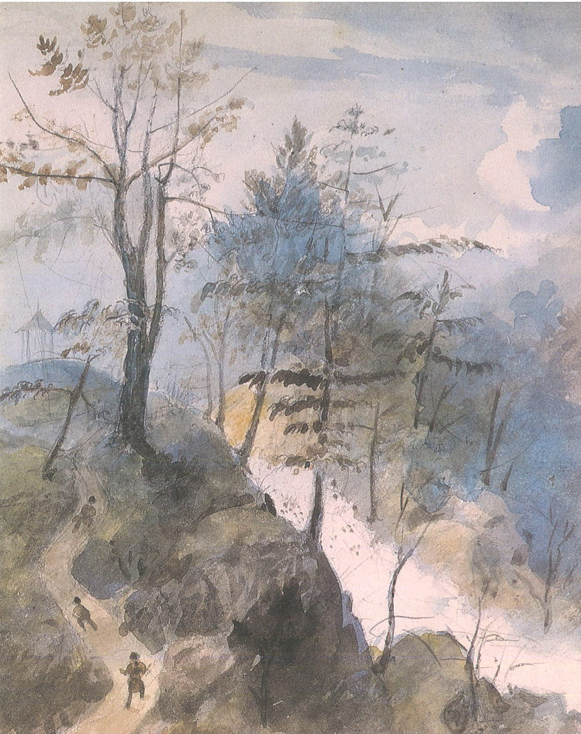 Alexander Jackson Davis, “The Cataract,” Watercolor on paper, 1847, Stevenson Library Digital Collections, accessed January 31, 2023, https://omekalib.bard.edu/items/show/1675.